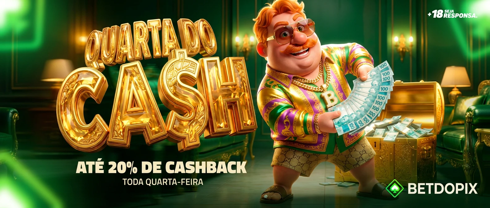 20% CASHBACK QUARTA-FEIRA