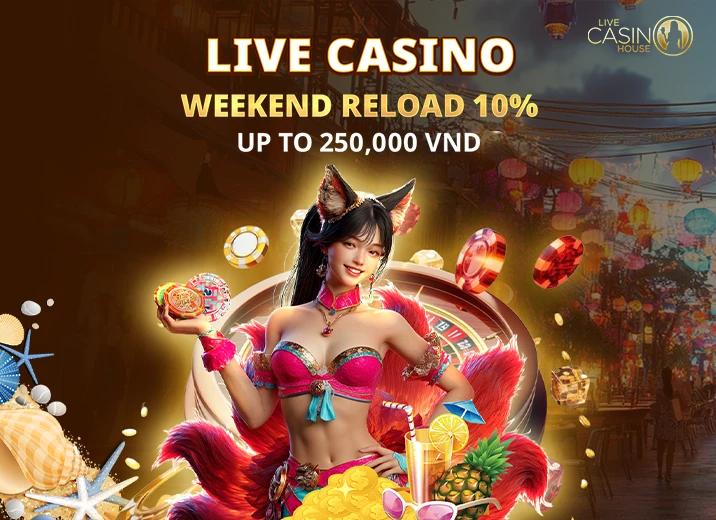 Live Casino 10% Weekend Reload!