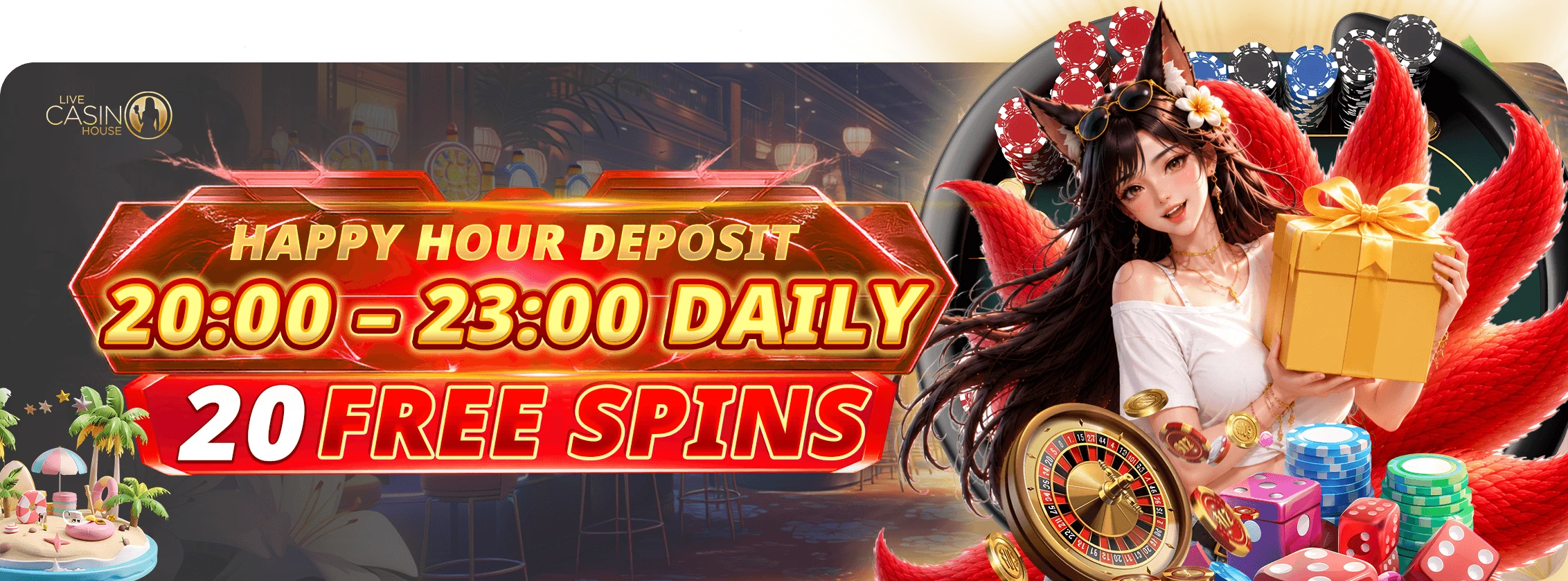 Summer Happy Hour - Get Free Spins