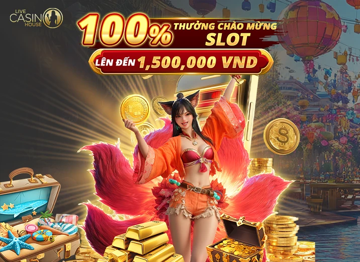 100% Slots Thưởng Chào Mừng!