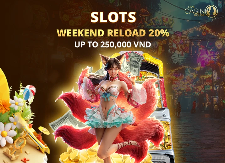 Slots 20% Weekend Reload!