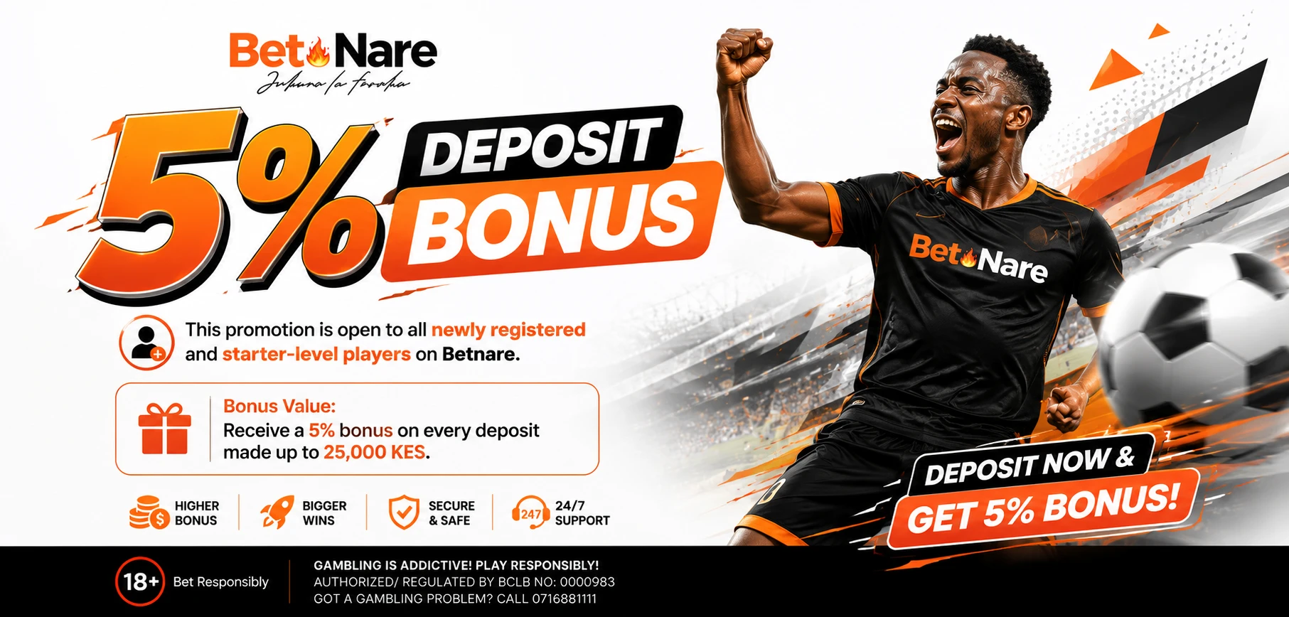 5% Deposit Bonus