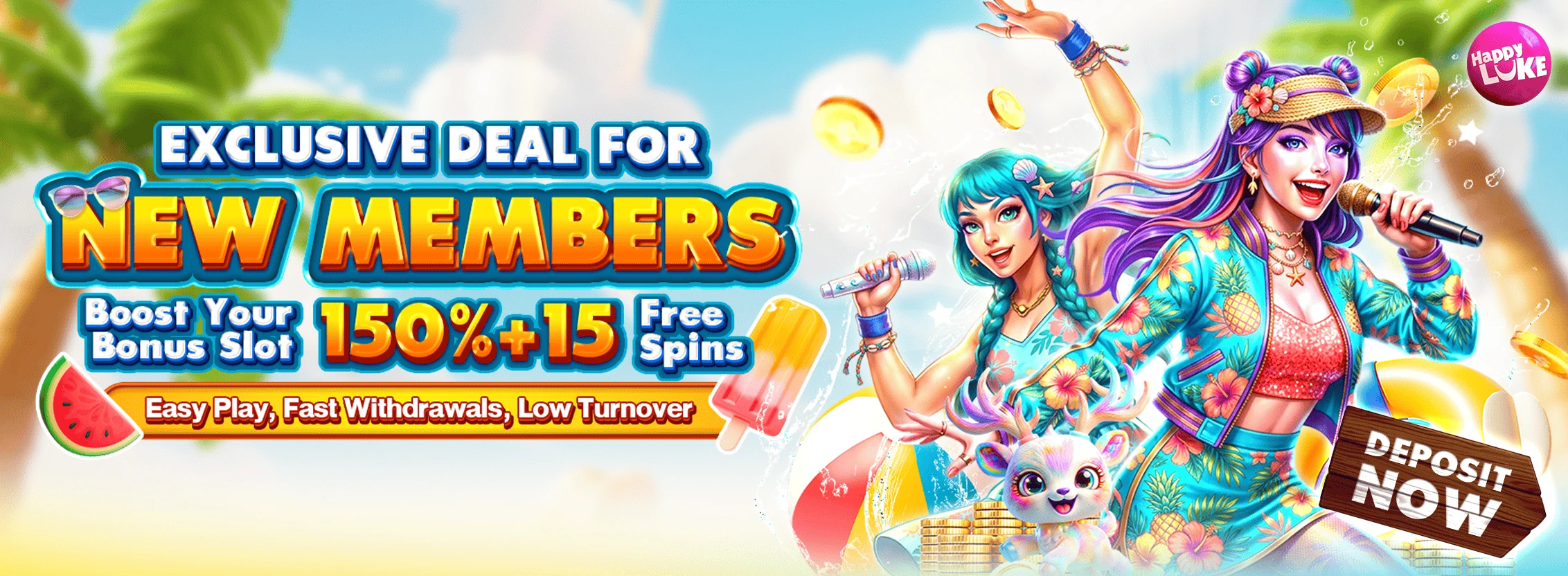 Slots 150% Welcome Bonus