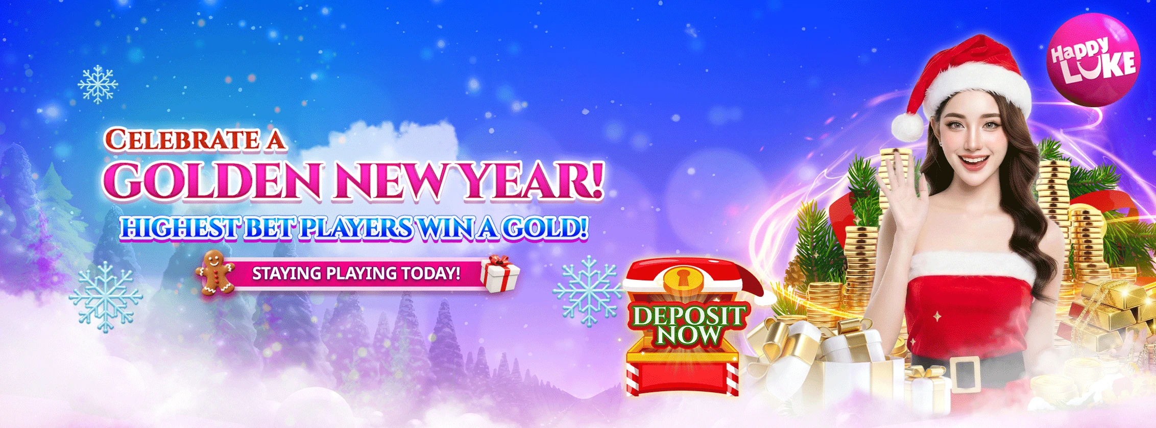 Celebrate New Year Get gold.